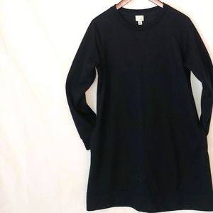 Black sweatshirt a line/shift dress. A New Day